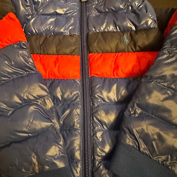 Ralph Lauren Sapphire Zip Puffer Packable‎ Jacket  Zip Pockets Size 24 mo - Picture 4 of 6